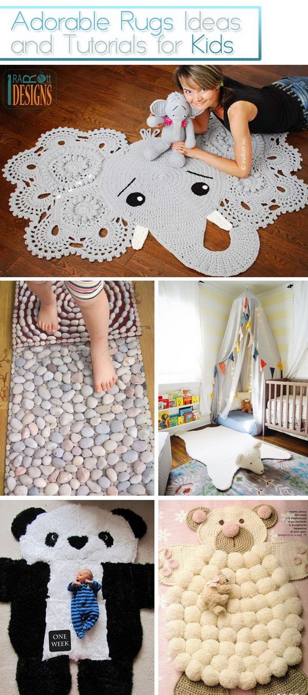 Adorable Rugs Ideas and Tutorials for Kids! 
