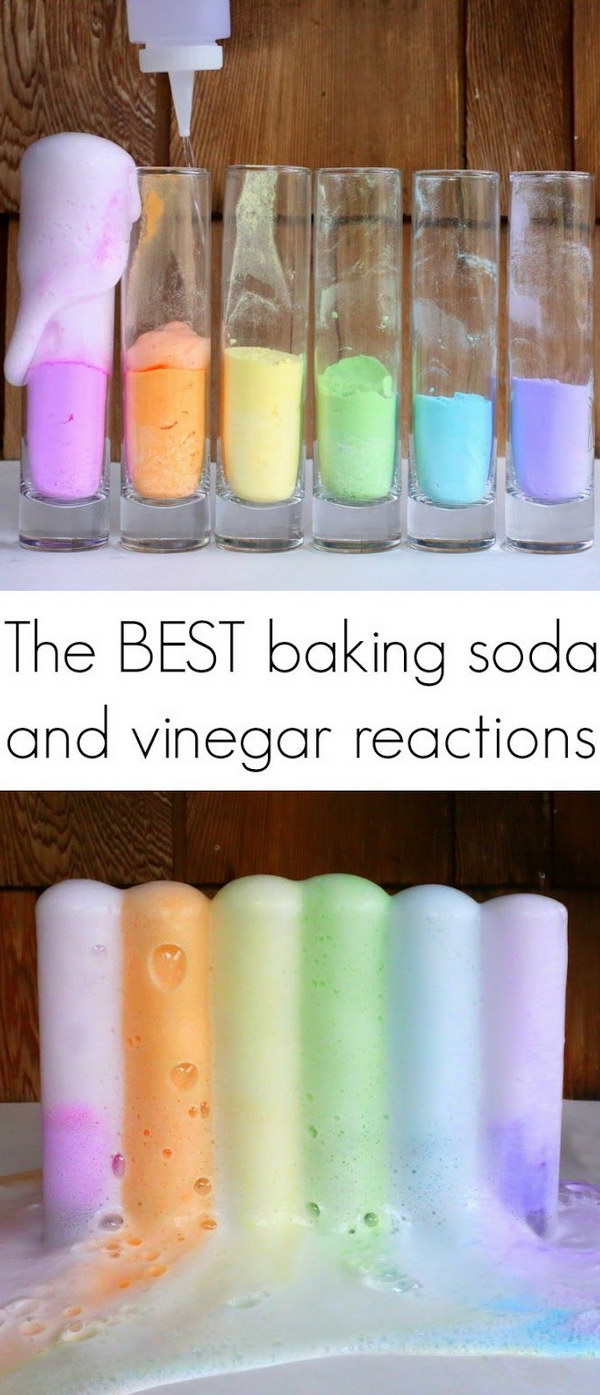 Magic Reaction for the Best Baking Soda and Vinegar. 