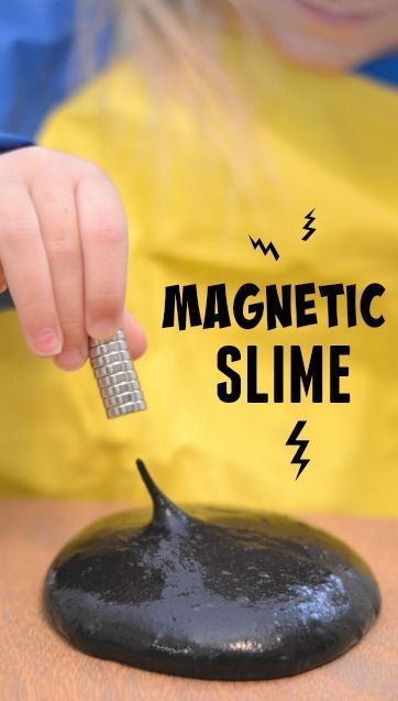 Magnetic Slime Recipe. 