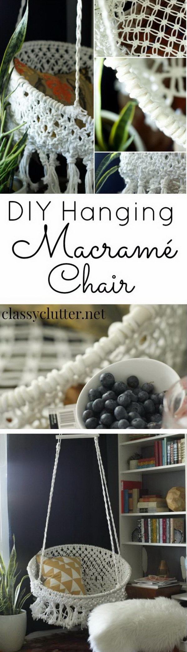 DIY Hanging Macrame Chair 