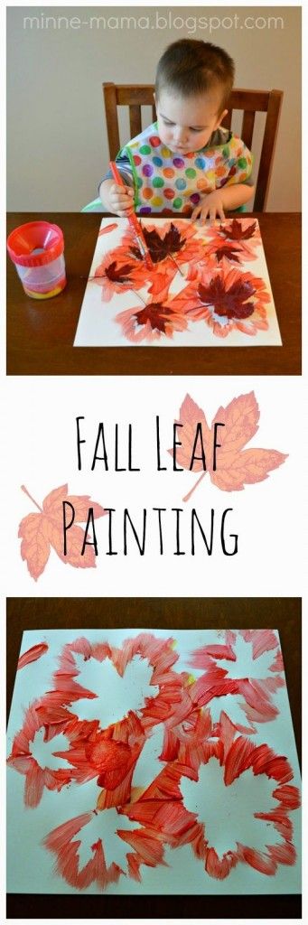Fall Leaf Painting. 