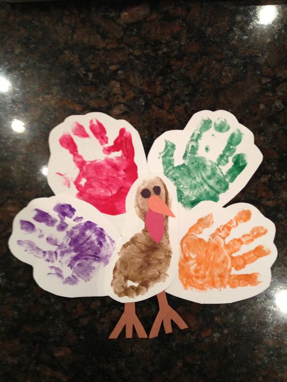 Handprint Turkey Keepsake. 