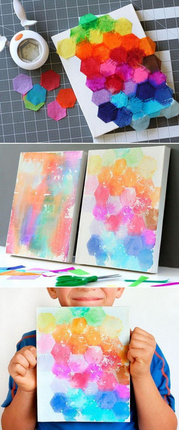 Create These Easy  Tissue Paper Crafts and Have Fun with 