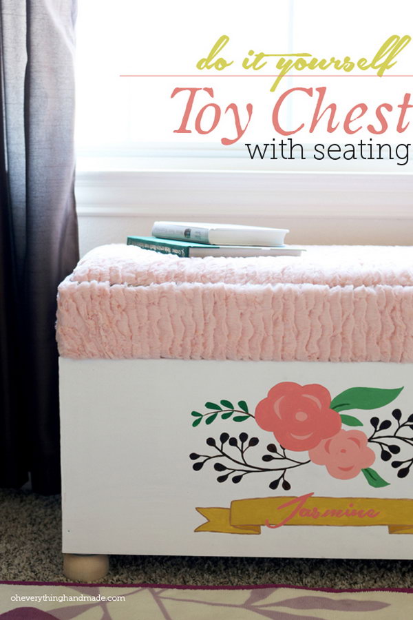 DIY Toy Chest with Seating 