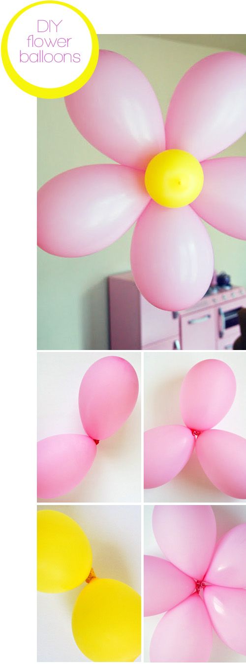 DIY Flower Balloons. 