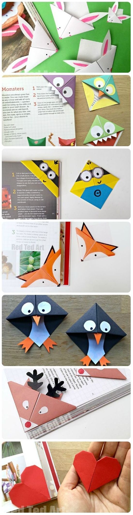 Cute Corner Bookmarks. 