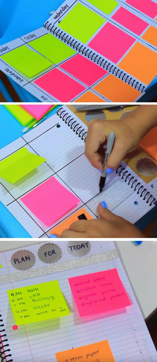 Colorful Planner. 