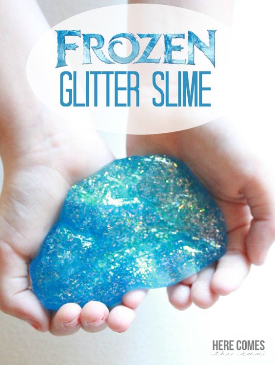 Frozen Glitter Slime. 