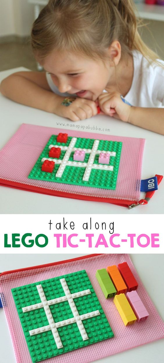 Lego Tic Tac Toe board. 