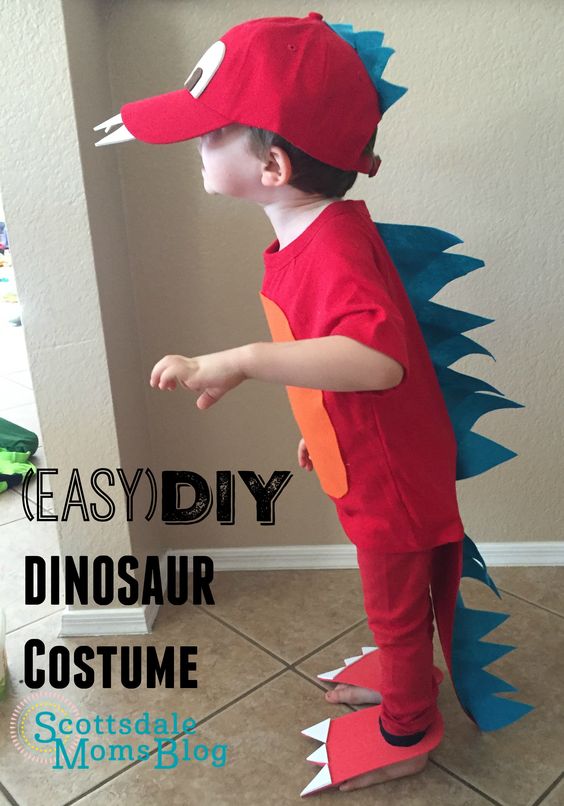 DIY Dinosaur Costume. 