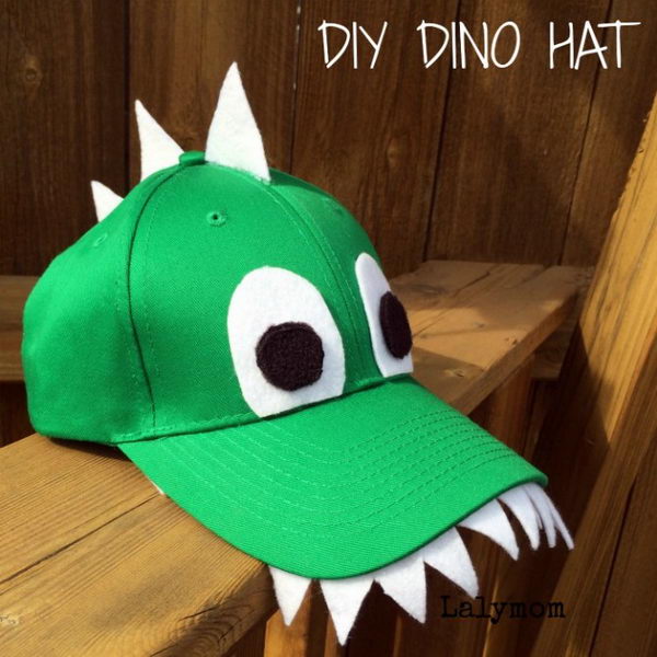 DIY Dinosaur Costume Hat. 